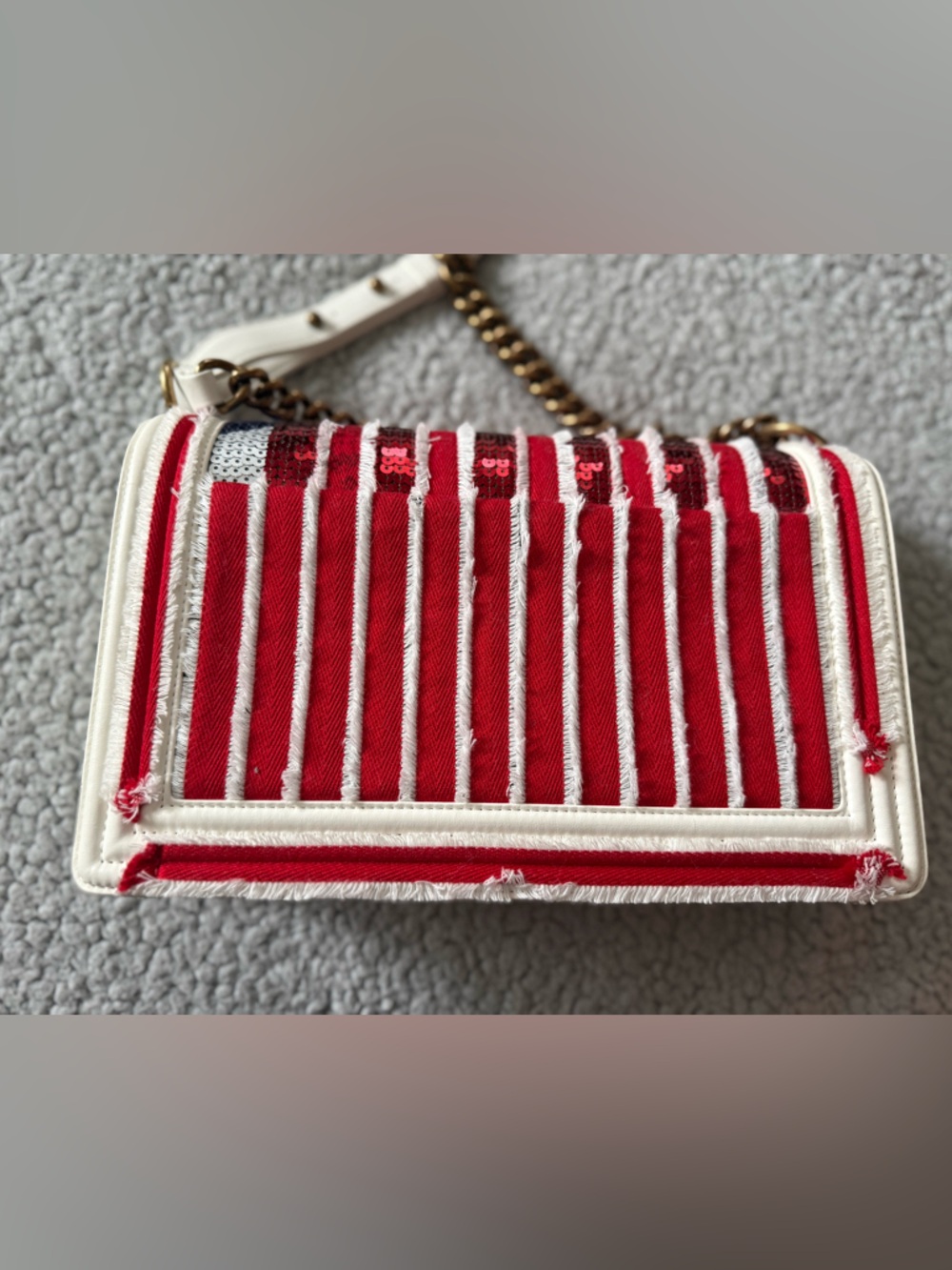 Chanel Boy Bag Cuba Cruise Embroidered Leather Bag - Picture 3 of 14